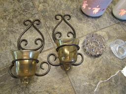 Lot Of Candles And Candle Holders