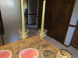 Lot Of Candles And Candle Holders