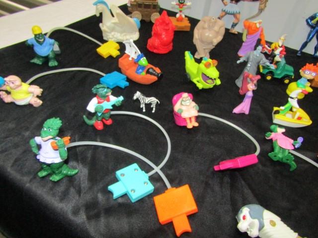 Huge Lot Of Various Toys Including Toys From Fast Food Places