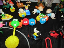 Huge Lot Of Various Toys Including Toys From Fast Food Places
