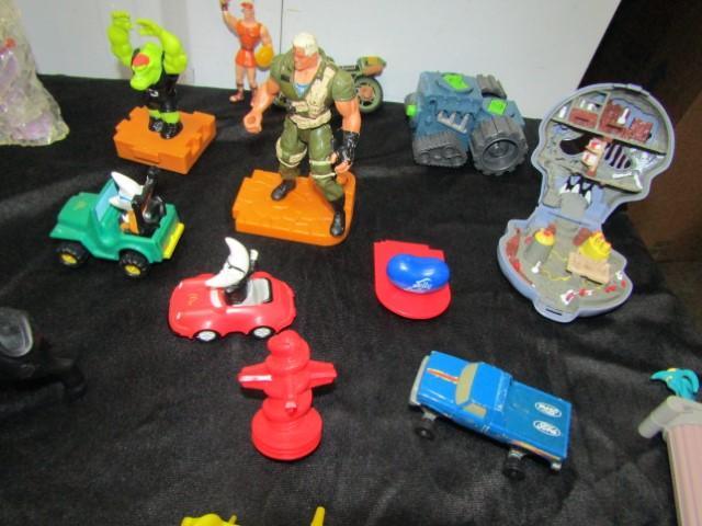 Huge Lot Of Various Toys Including Toys From Fast Food Places