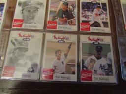 Vtg Don Mattingly 23 Coca Cola Restaraunt Baseball Card Set 1978-1991