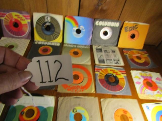 Lot Of Twenty 45 R P M Country Vinyl Records W/ Sleeves