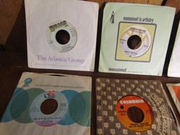 Lot Of Twenty 45 R P M Country Vinyl Records W/ Sleeves