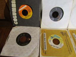 Lot Of Twenty 45 R P M Country Vinyl Records W/ Sleeves