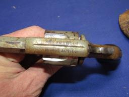 Vtg The American Double Action Revolver By H And R Firearms W/ Leather Holster