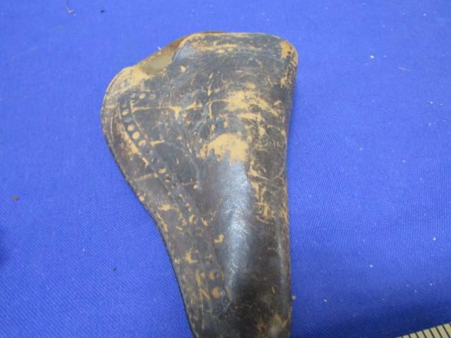 Vtg The American Double Action Revolver By H And R Firearms W/ Leather Holster