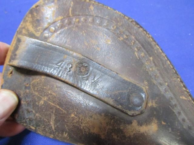 Vtg The American Double Action Revolver By H And R Firearms W/ Leather Holster