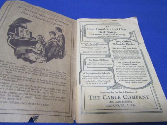 3 Small Booklets From 1912, 1925 And Song Book Is Early 1900s
