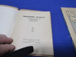 3 Small Booklets From 1912, 1925 And Song Book Is Early 1900s