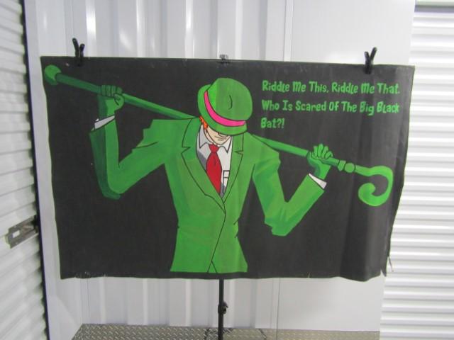 Batman The Riddler Hand Painted Poster On Canvas