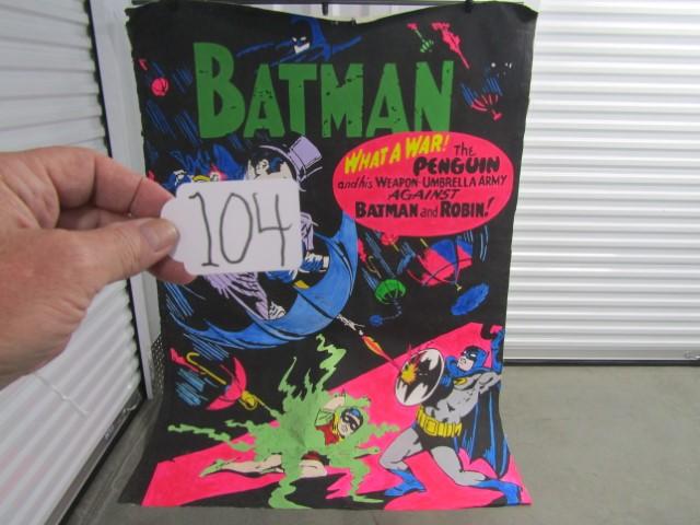 Large Batman D C Comics Hand Painted Poster On Canvas