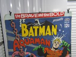 Large Batman D C Comics Hand Painted Poster On Canvas