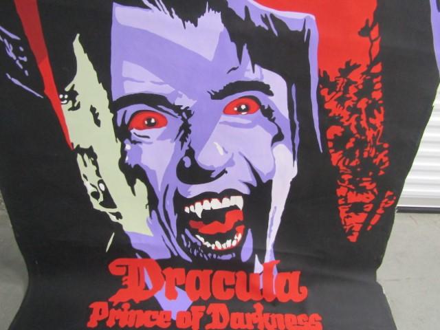 Large Dracula Prince Of Darkness Hand Painted On Canvas Movie Poster