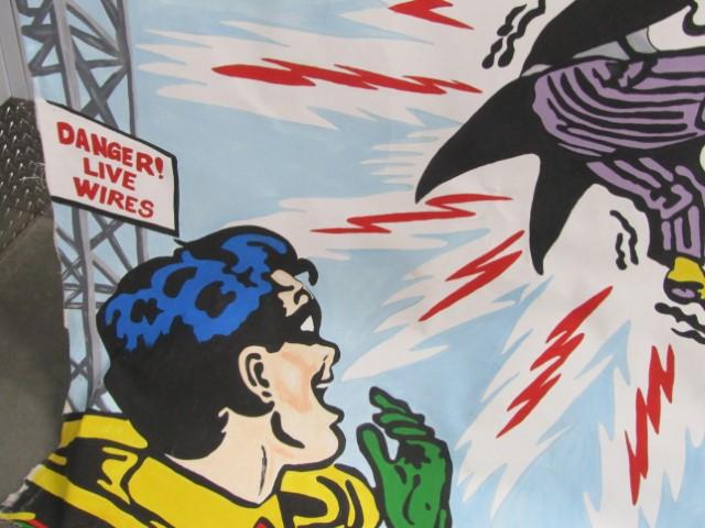 Large Batman D C Comics Hand Painted Poster On Canvas