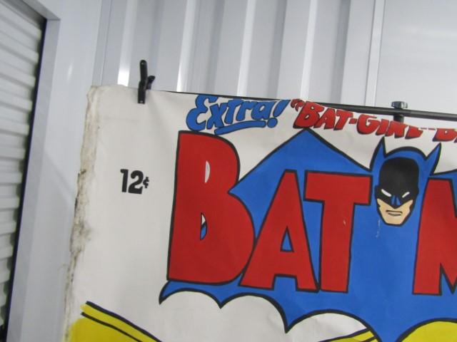 Large Batman D C Comics Hand Painted Poster On Canvas