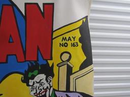 Large Batman D C Comics Hand Painted Poster On Canvas