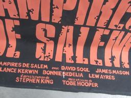 Large French Stephen King Hand Painted Movie Poster On Canvas Les Vampires De Salem