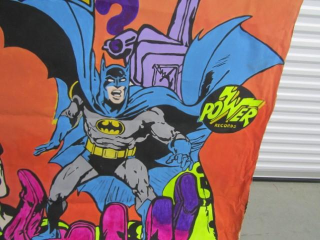 Large Batman D C Comics Hand Painted Poster On Canvas