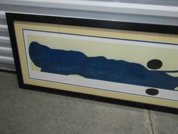 Framed And Double Matted Mural Abstract Print By Victor Pasmore (LOCAL PICK UP ONLY)