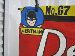 Large Batman D C Comics Hand Painted Poster On Canvas