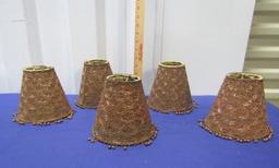 5 Never Used Beaded Lamp Shades