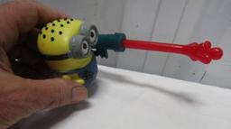 Burger King Smurf W/ Moving Arms And A Mcdonald's Minion