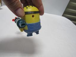 Burger King Smurf W/ Moving Arms And A Mcdonald's Minion