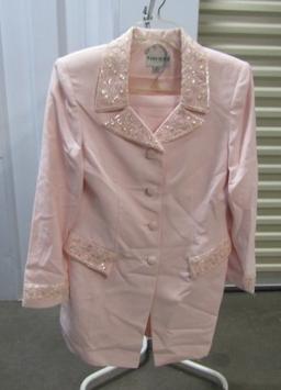Ladies 2 Piece, Jacket And Skirt, Suit Trimmed In Sequins By John Meyer Of Norwich