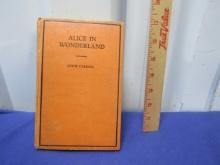 Vtg 1930s Alice In Wonderland Hard Cover Book, Goldsmith Publiching Company