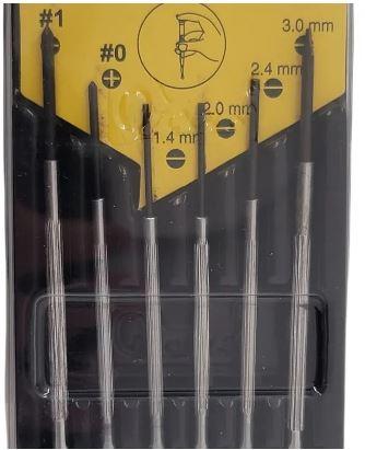 New In Package (2) Sets Of 6 Pc Precision Screwdriver Set