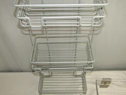 Small Metal Stand Alone Rack And A Hanging Metal Rack
