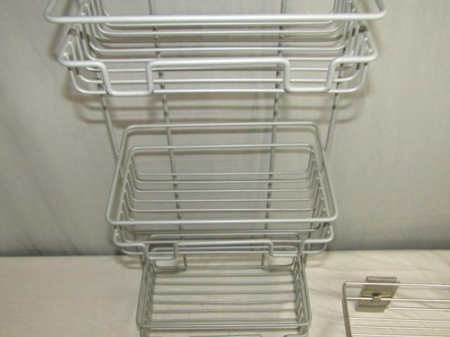 Small Metal Stand Alone Rack And A Hanging Metal Rack