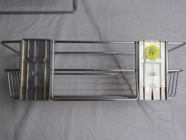 Small Metal Stand Alone Rack And A Hanging Metal Rack