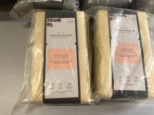 5 Queen Ultra Soft Flat Sheet - 2 Light Yellow And 3 Ultra Soft Flat Sheet Gray