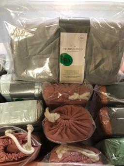 Tub Full Of 21 Sets Of King Size Pillow Cases - 5 Different Colors
