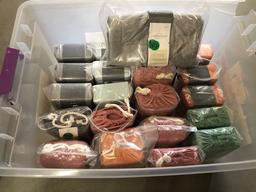 Tub Full Of 21 Sets Of King Size Pillow Cases - 5 Different Colors