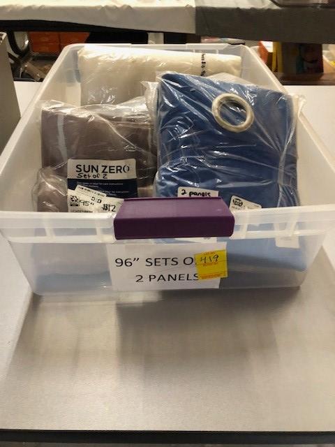 Tub of 4 4 Window Covering  - 96" LSee Photos