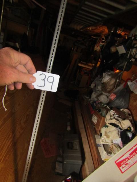 Eighteen 83" Metal Shelving Rails (LOCAL PICK UP ONLY)