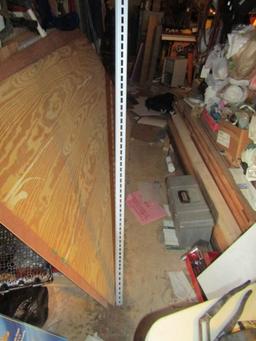 Eighteen 83" Metal Shelving Rails (LOCAL PICK UP ONLY)