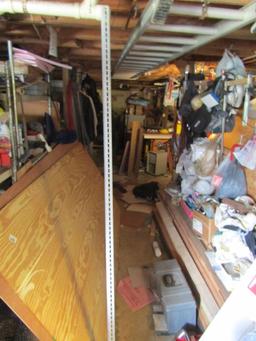 Eighteen 83" Metal Shelving Rails (LOCAL PICK UP ONLY)