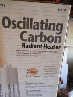 New Radiant 900 Watts Oscillating Carbon Heater