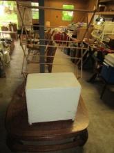 Small Clothes Hamper And A Clothes Drying Rack