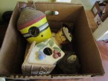 Miscellaneous Lot: Bird Houses, Planters, Vase, Etc