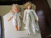 2 Vtg Dolls, 1 Is A Mold And The Other Porcelain