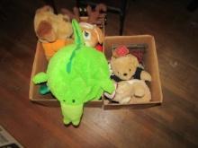 2 Boxes Of Miscellaneous Plush Toys