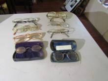8 Pairs Of Antique And Vtg Glasses