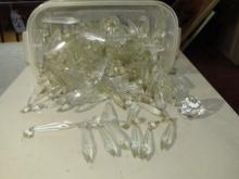 Large Lot Of Chandelier Crystals