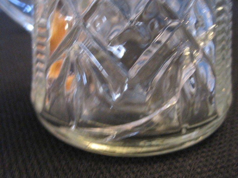Lot - 2 Blown Cruets w/ Pontil Base, Syrup Pitcher & Creamer/Sugar Bowls