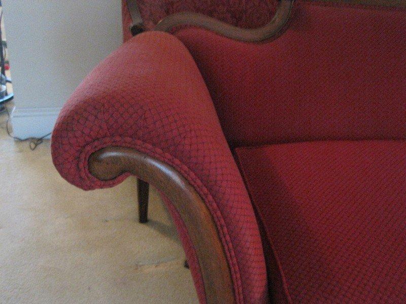 Federal Style Sofa w/ Rolled Arms & Paw Feet Caps